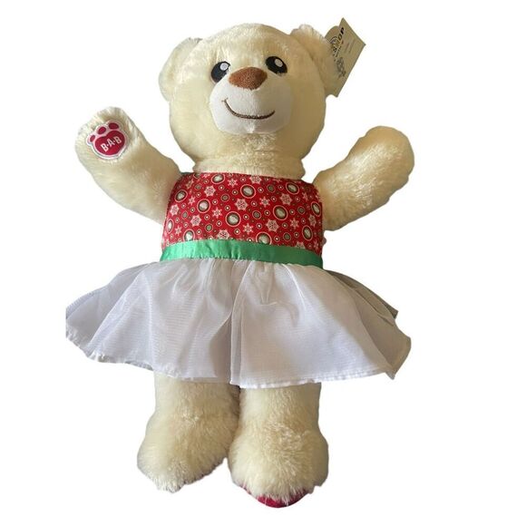 NWT Build-A-Bear Kids Cream 2019 National Teddy Bear Day Stuffed Plush Toy - Picture 7 of 9